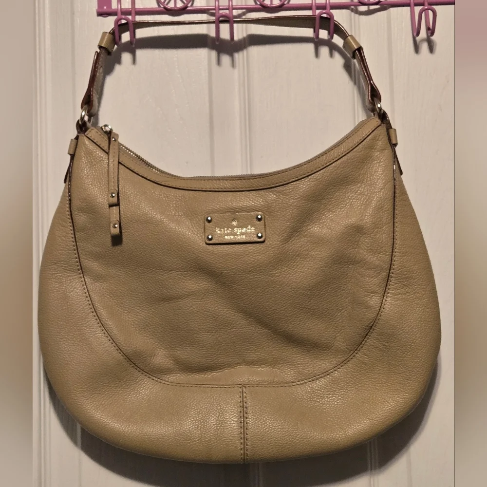 Kate Spade New York Hobo with Dust Bag Color Tan - Picture 1 of 10